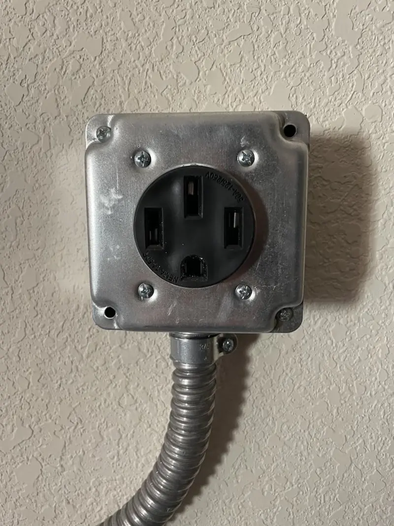 NEMA 14-50 outlet installed for Electrical Panel Upgrade in Eaton Rapids